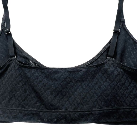 SKIMS Logo Mesh Triangle Bralette Onyx 3X - Picture 5 of 9